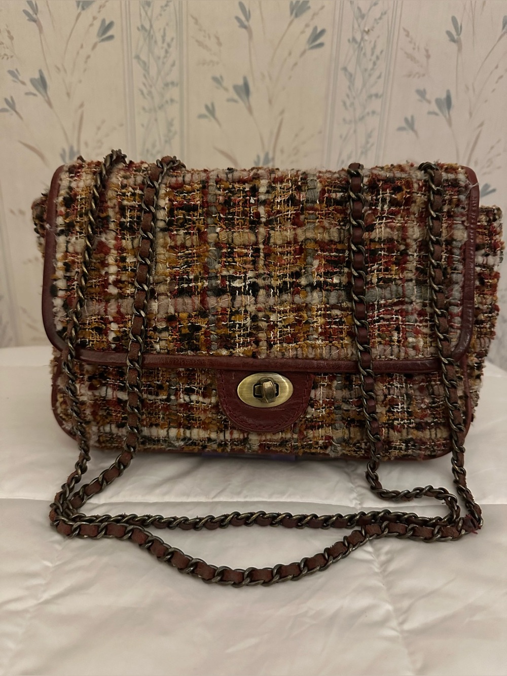 Patricia Nash Multicolor Tweed Shoulder Bag